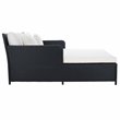 Safavieh Cadeo Polyester/Steel Metal Outdoor Daybed with Pillows in Black