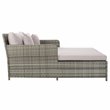 Safavieh Cadeo Polyester/Steel Metal Outdoor Daybed with Pillows in Gray