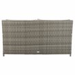Safavieh Cadeo Polyester/Steel Metal Outdoor Daybed with Pillows in Gray