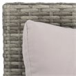 Safavieh Cadeo Polyester/Steel Metal Outdoor Daybed with Pillows in Gray