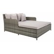 Safavieh Cadeo Polyester/Steel Metal Outdoor Daybed with Pillows in Gray