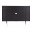 Safavieh Akita Steel Metal/Polyester Outdoor Folding Table in Black