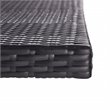 Safavieh Akita Steel Metal/Polyester Outdoor Folding Table in Black