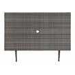 Safavieh Akita Steel Metal/Polyester Outdoor Folding Table in Gray