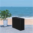 Safavieh Rita Polyester Fabric/Foam Outdoor Flower Rack in Black