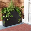 Safavieh Rita Polyester Fabric/Foam Outdoor Flower Rack in Black