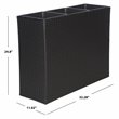 Safavieh Rita Polyester Fabric/Foam Outdoor Flower Rack in Black