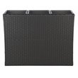 Safavieh Rita Polyester Fabric/Foam Outdoor Flower Rack in Black