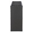 Safavieh Rita Polyester Fabric/Foam Outdoor Flower Rack in Black