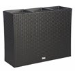 Safavieh Rita Polyester Fabric/Foam Outdoor Flower Rack in Black