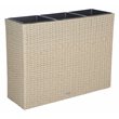 Safavieh Rita Polyester Fabric/Foam Outdoor Flower Rack in Beige