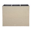 Safavieh Rita Polyester Fabric/Foam Outdoor Flower Rack in Beige