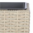 Safavieh Rita Polyester Fabric/Foam Outdoor Flower Rack in Beige