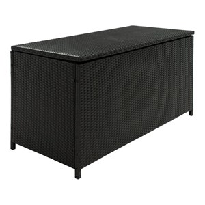 Safavieh Oliveira Polyester Fabric/Foam Cushion Box in Black/White Cushion