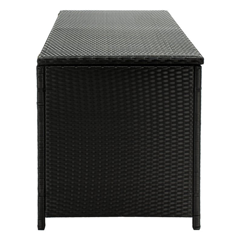 Safavieh Oliveira Polyester Fabric/Foam Cushion Box in Black/White Cushion