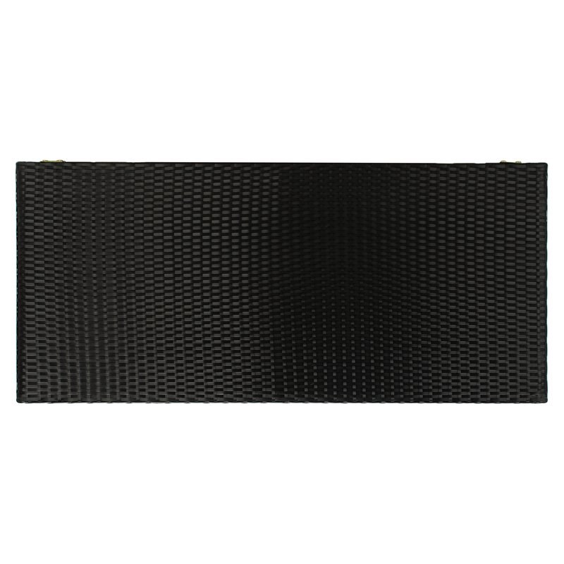 Safavieh Oliveira Polyester Fabric/Foam Cushion Box in Black/White Cushion