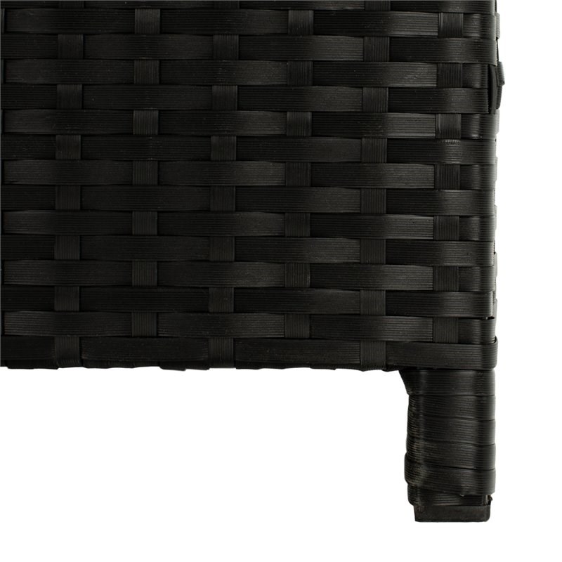 Safavieh Oliveira Polyester Fabric/Foam Cushion Box in Black/White Cushion