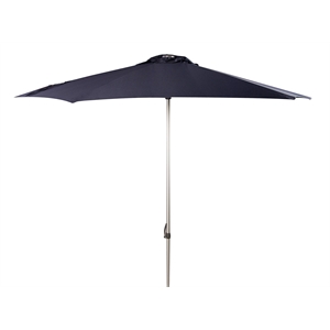 Safavieh Hurst 9ft Push Up Metal/Polyester Outdoor Umbrella in Navy
