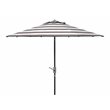 Safavieh Iris Fashion Line 9ft UV Resistant Metal Auto Tilt Umbrella in Gray