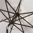 Safavieh Fabia Fringe 9ft Crank Metal Outdoor Umbrella in White