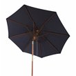Safavieh Bethany 9ft Eucalyptus Wooden Outdoor Umbrella in Navy