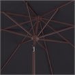Safavieh Zimmerman 11ft Round Metal/Polyester Market Umbrella in Navy and White