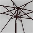 Safavieh Zimmerman 11ft Round Metal/Polyester Market Umbrella in White