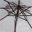 Safavieh Zimmerman 9ft Metal Double Top Market Umbrella in White
