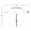 Safavieh Zimmerman 9ft Metal Double Top Market Umbrella in White