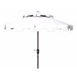 Safavieh Zimmerman 9ft Metal Double Top Market Umbrella in White