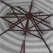 Safavieh Elsa Fashion Line 9ft Metal Double Top Market Umbrella in Navy/White