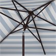 Safavieh Elsa Fashion Line 6.5x10ft Rectangle Metal Umbrella in Navy and White