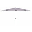 Safavieh Iris Fashion Line 6.5x10ft Rect Metal/Polyester Umbrella in Black/White