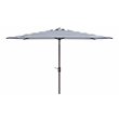 Safavieh Iris Fashion Line 6.5x10ft Rect Metal/Polyester Umbrella in Navy/White