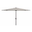 Safavieh Iris Fashion Line 6.5x10ft Rect Metal/Polyester Umbrella in Gray/White