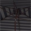 Safavieh Athens 6.5x10ft Rectangle Crank Metal/Polyester Umbrella in Navy/White