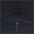 Safavieh Venice 6.5x10ft Metal/Polyester Rectangle Crank Umbrella in Navy/White