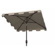 Safavieh Zimmerman 7.5ft Square Metal/Polyester Market Umbrella in Beige/White