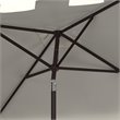 Safavieh Zimmerman 7.5ft Square Metal/Polyester Market Umbrella in White