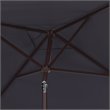 Safavieh Athens 7.5ft Square Crank Metal/Polyester Umbrella in Navy/White