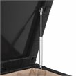 Safavieh Cosima Contemporary Wood Outdoor Cushion Box in Black