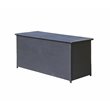 Safavieh Cosima Contemporary Wood Outdoor Cushion Box in Black