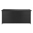 Safavieh Cosima Contemporary Wood Outdoor Cushion Box in Black