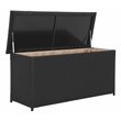 Safavieh Cosima Contemporary Wood Outdoor Cushion Box in Black
