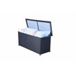Safavieh Cosima Contemporary Wood Outdoor Cushion Box in Black