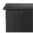 Safavieh Cosima Contemporary Wood Outdoor Cushion Box in Black