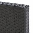 Safavieh Herdla Rattan/Steel Outdoor Recliner Chair in Black and Beige