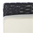 Safavieh Herdla Rattan/Steel Outdoor Recliner Chair in Black and Beige