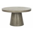 Safavieh Delfia Concrete Indoor/Outdoor Coffee Table in Dark Gray