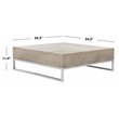 Safavieh Eartha Concrete Indoor/Outdoor Coffee Table in Dark Gray